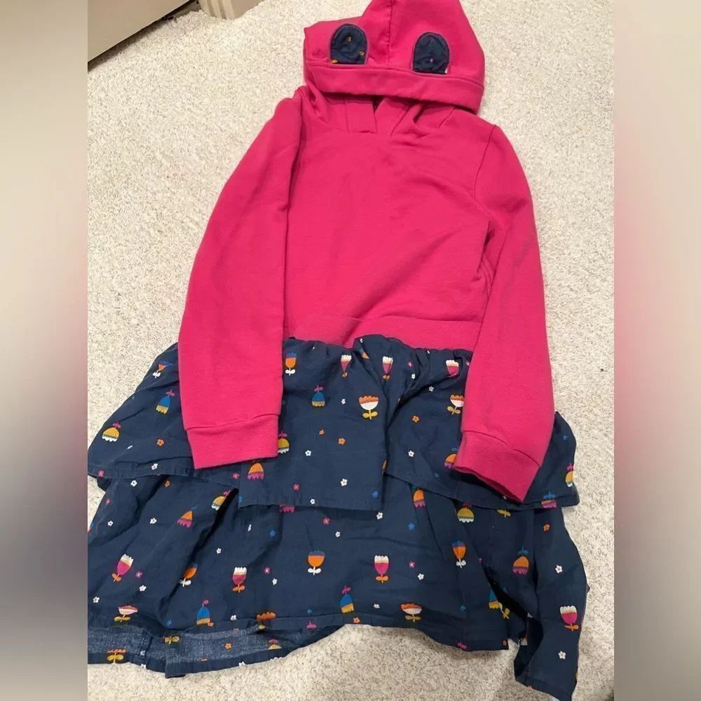TUCKER + TATE
Kids' Animal Ear Hoodie Dress Sz 6